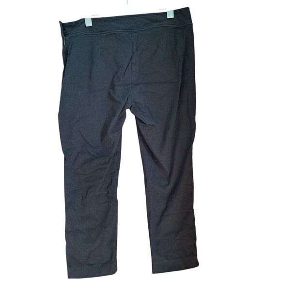 Lauren Ralph Lauren Women’s Black Cropped Pants Size 10 | Cotton Viscose Blend - Picture 1 of 11